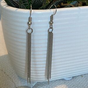 Elegant Silver Dangle Earrings
